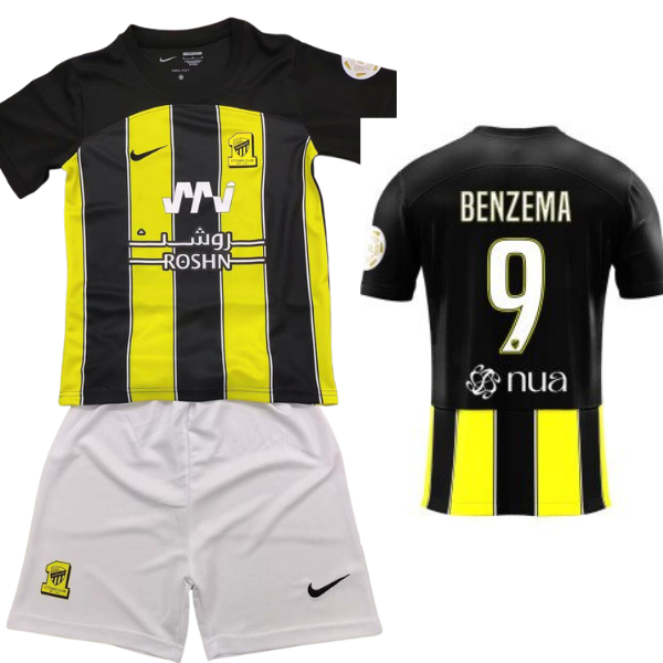 Al-Ittihad Jeddah Benzema Home Kids Kit 2023/2024