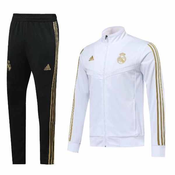 Real Madrid white and Gold Tracksuit 19/20 - sw store