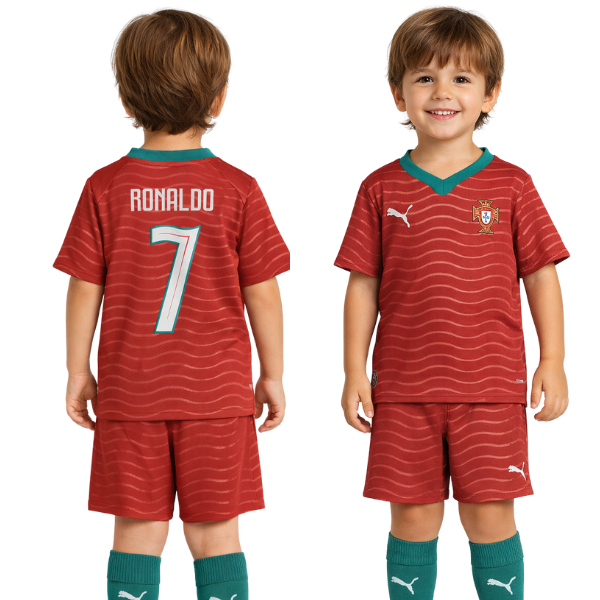 Portugal Ronaldo Home Kids Kit 2026
