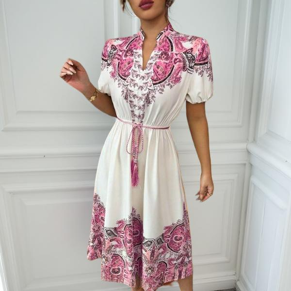 Short Sleeve Bohemian Summer Dress