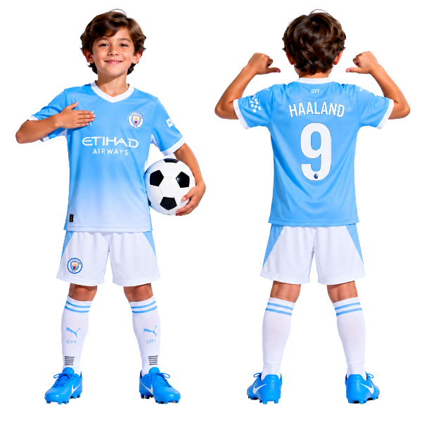 Manchester City Home  Haaland Kids kit 26/27