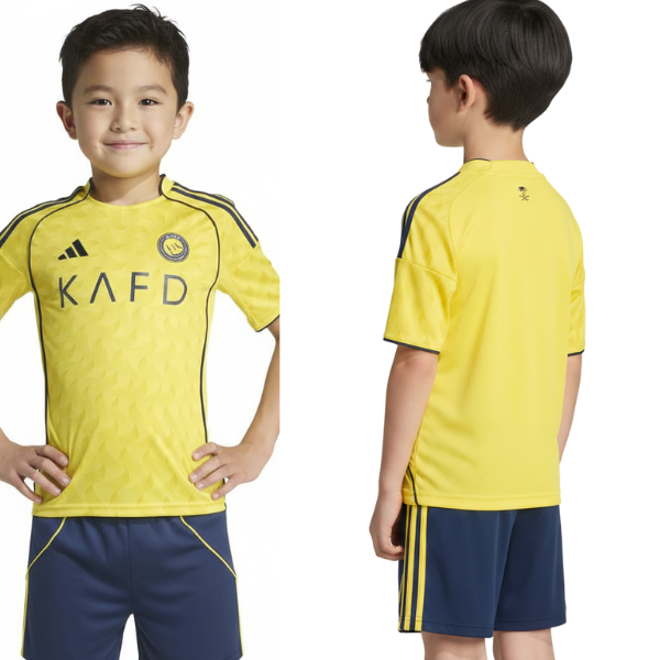 Al Nassr Home Kids Kit 2025/2026