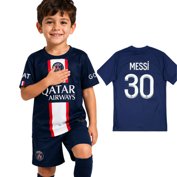 Messi Paris Saint Germain Home Kids Kit 2022/2023