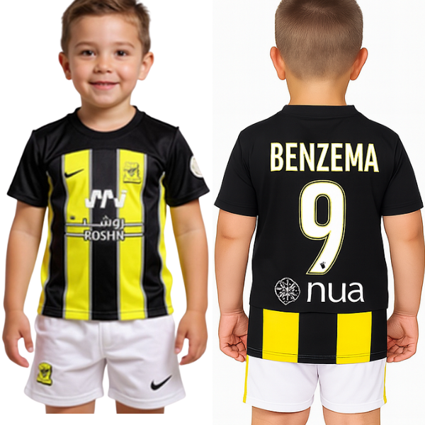 Al-Ittihad Jeddah Benzema Home Kids Kit 2023/2024