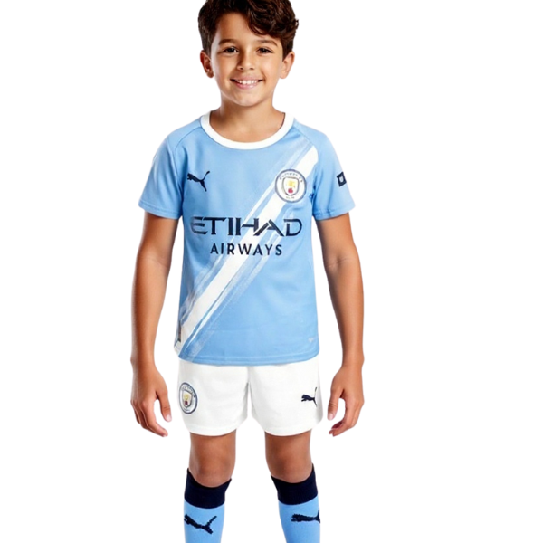Manchester city Home kids kit 2025/2026