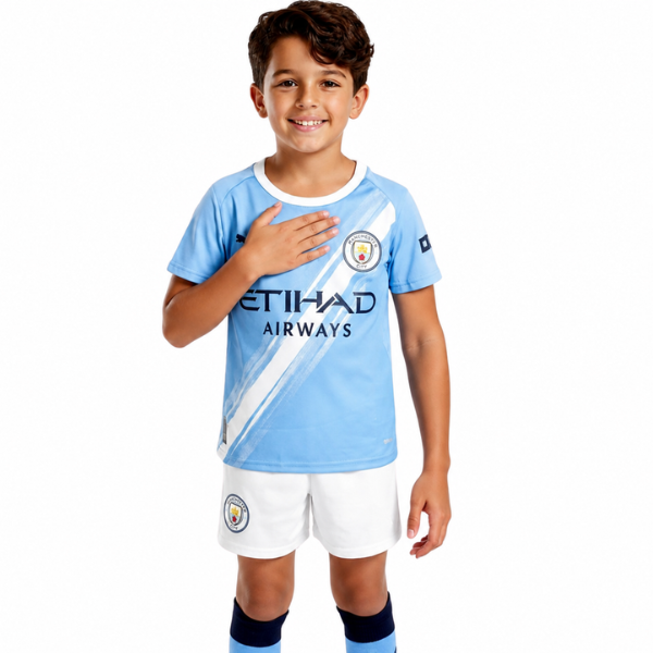 Manchester City Home kids kit 25/2026