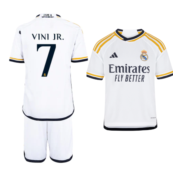 Vinicius Jr. Real Madrid Home kids kits 2023/2024