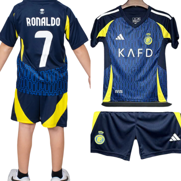 Al Nassr Ronaldo Away Kids Kit 2024/2025