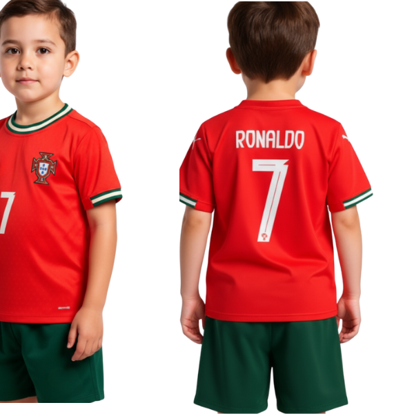 Portugal Ronaldo Home Kids Kit 2025/2026