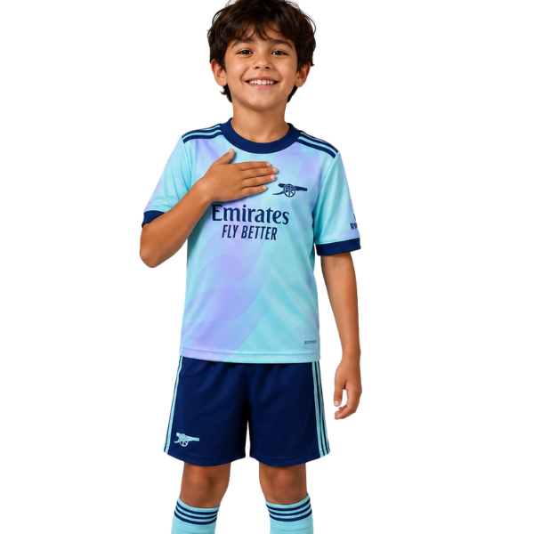 Arsenal Third Kids Kit 2025