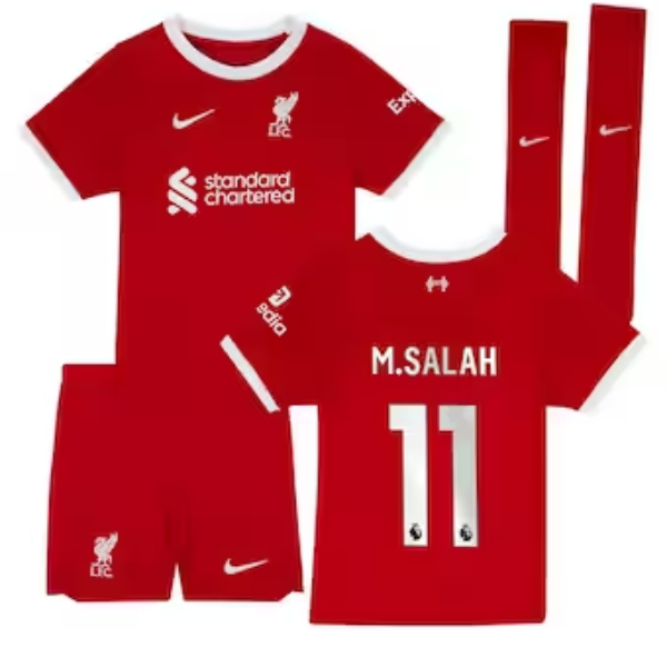 Liverpool Mohamed Salah Home Kids kit 2023/2024