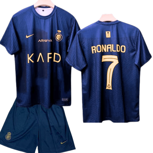 Al Nassr Ronaldo Away Kids Kit 2023 2024
