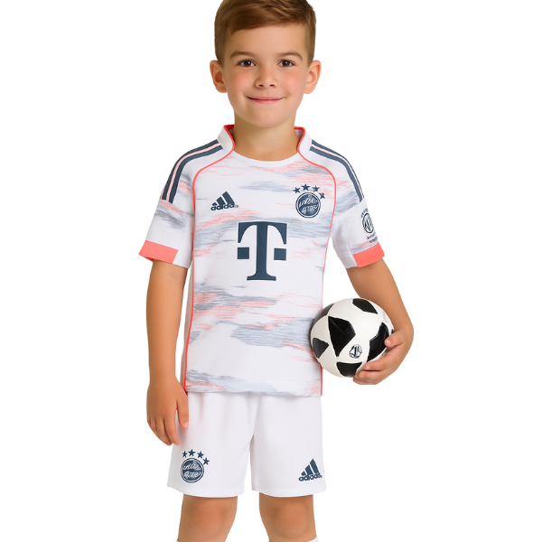 Bayern Munich Away kids kit 2025/2026