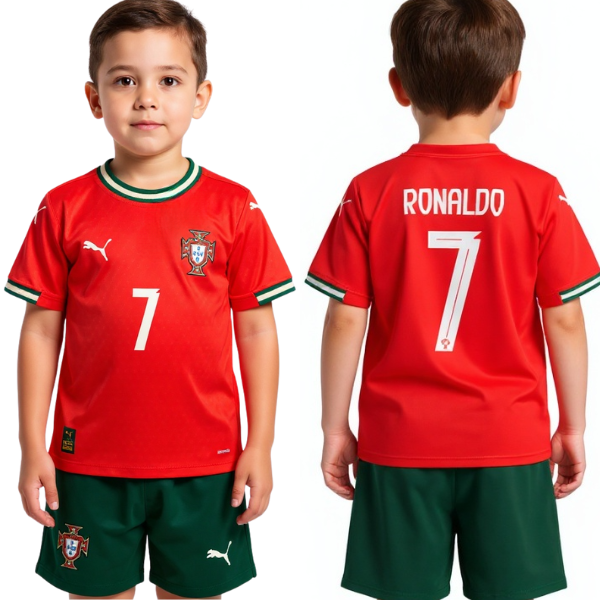 Portugal Ronaldo Home Kids Kit 2025/2026