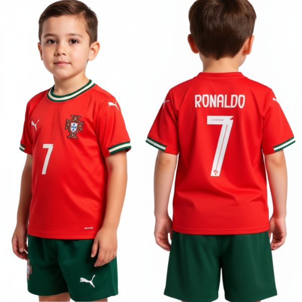 Portugal Ronaldo Home Kids Kit 2025/2026