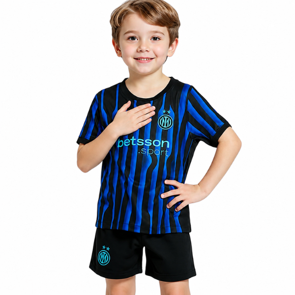 Inter Milan Home  kids kit 25/2026