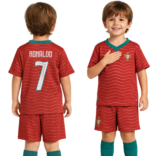 Portugal Ronaldo Home kids kit 25/2026