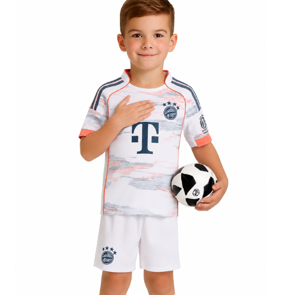 Bayern Munich Away kids kit 25/26