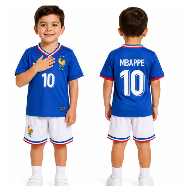 France Mbappe Home Kids Kit 24/25