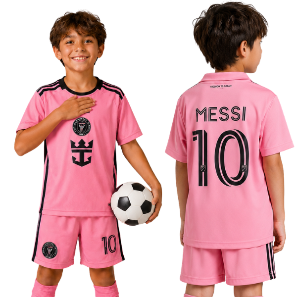 Messi Inter Miami Home kids Kit 2025