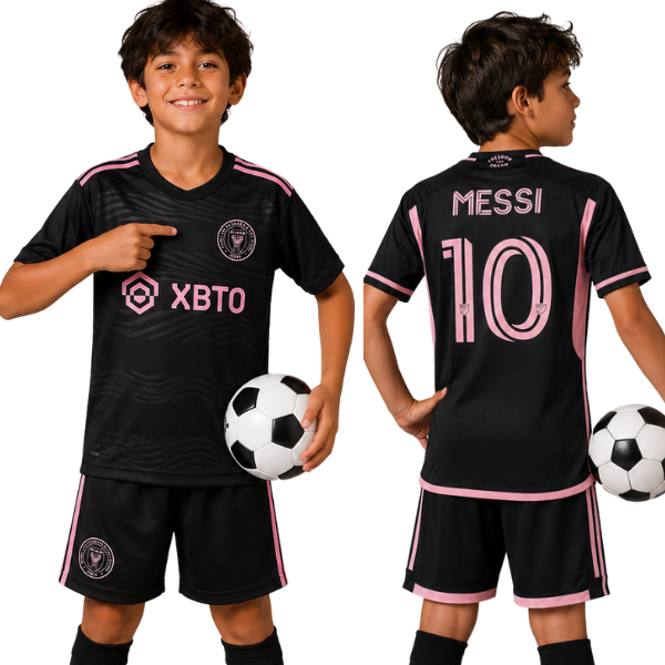 Messi Inter Miami Away  kids Kit 2024