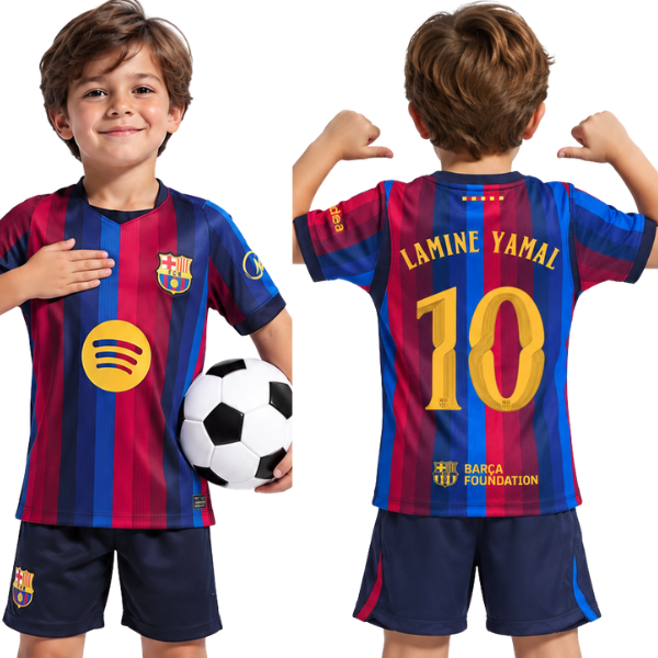 Barcelona Home Lamine Yamal kids kit 2026/2027