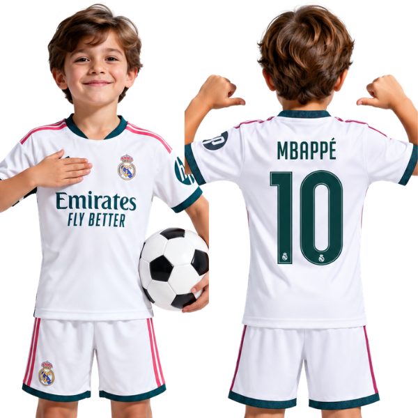 Real Madrid Home Mbappé kids kit 2026/2027 - sw store