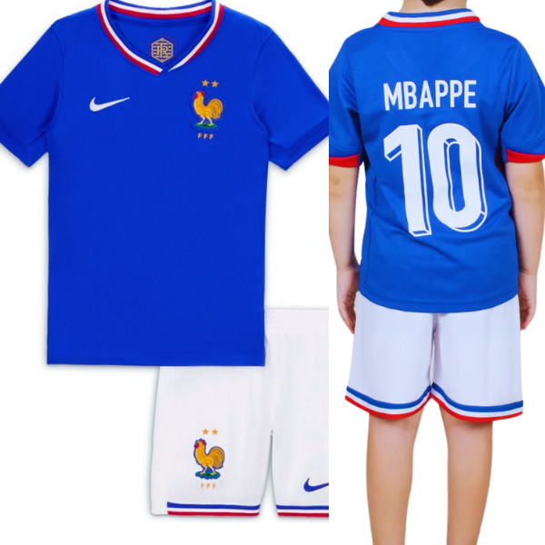 France Mbappe Home Kids Kit 2024/2025