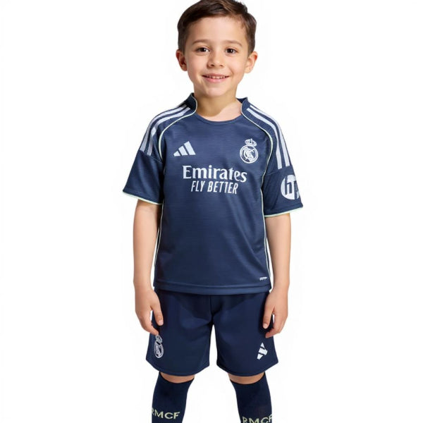 Real Madrid Away kids kit 2025/2026