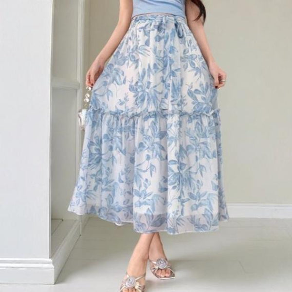 Everyday Floral A-Line Skirt