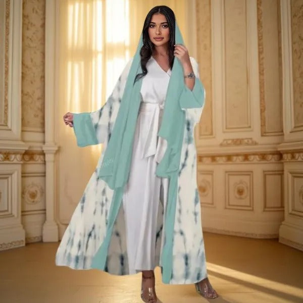Stylish Printed Abaya with Cuffs