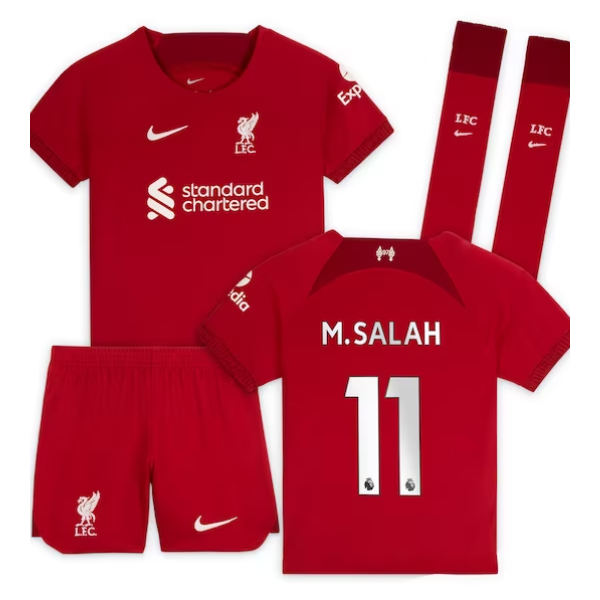 Liverpool Mohamed Salah Home Kids kit 2022/2023