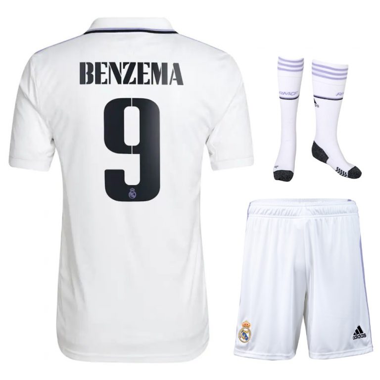 Real Madrid Home Benzema  Kids Kit 2022/2023