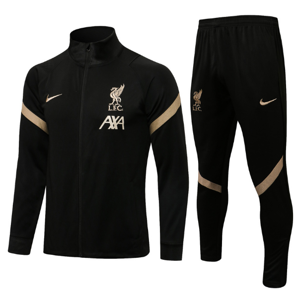 Liverpool Adult Black & Gold Tracksuit 2021/2022