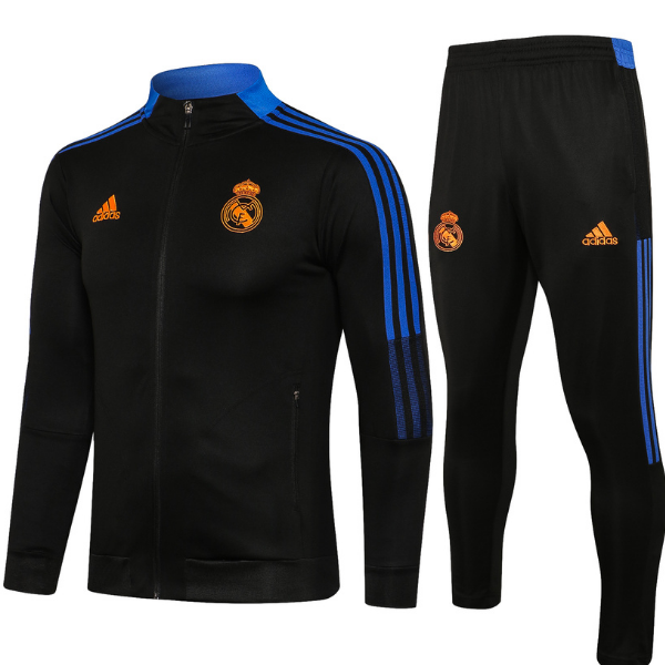 Real Madrid Black & Blue Tracksuit 2021/2022