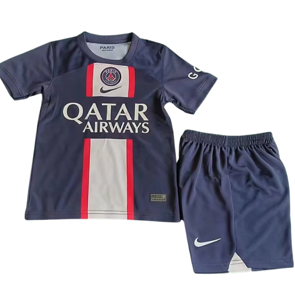 MAILLOT KIT ENFANT PSG DOMICILE 2022 2023-Foot Soccer Pro