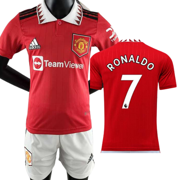 Man United Ronaldo Home Kids kit 2022/2023