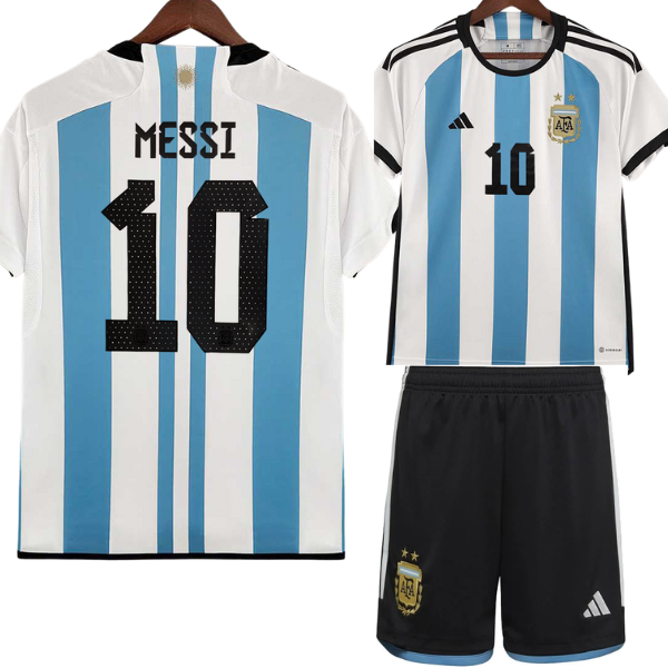 Argentina Home Messi Kids Kit 2022/2023